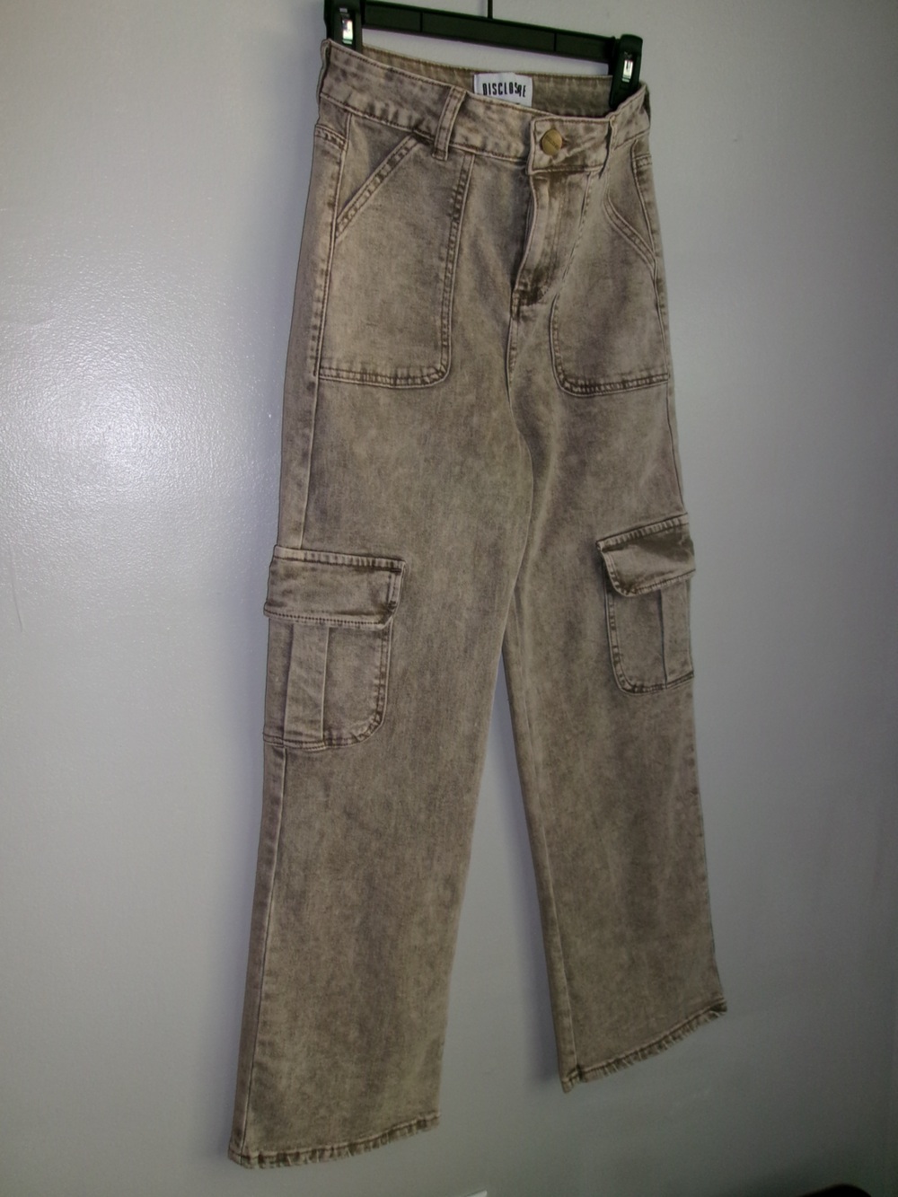 Disclosure Washed Jeans - Taupe View 2